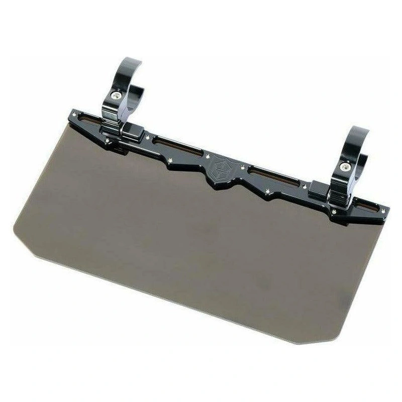 12″ Tinted Aluminum Visor (1.75″ Clamps)